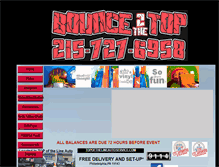 Tablet Screenshot of bounce2thetop.com